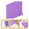 Sheets Pocket Separator anillo Divisores de papel Etiquetas de carpeta PVC Página para con cuaderno