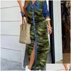 Urban Sexy Dresses Casual Women Maxi Desinger Clothing Fashion Printing Shirt Skirt Long Dress Plus Size 3Xl 4Xl 5Xl Drop Delivery Ap Dhr9V