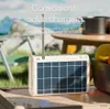 Alto -falantes portáteis ao ar livre Mini Radio Solar Solar sem fio Bluetooth Subwoofer de alta qualidade Subwoofer 3D Surround com FM Radio TF Card Aux