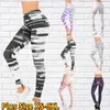 Calça feminina ioga calça de ioga Multicolor Stripe Printing Fitness Sports XS-8XL