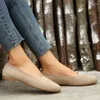 Casual Shoes Flat Women's Fashion Slip-On Mesh Loafers Breattable Stretch Ballet Flats Kvinnor Pekade tå bekvämt ljus