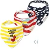 3PCS na działkę Baby BIBS Zestaw Bandana Bawełny wielostopniowy trójkąt kreskówkowy Babadores para bebe dla dzieci dziewczęta Saliva Ręcznik KF025 240418