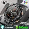 Orologi lige bluetooth chiamata monitor cardio