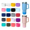 7.5Cm Protective Water Bottle Bottom Sleeve For Tumbler 40Oz Silicone Bumper Boot Cup Cover And Coaster 0418