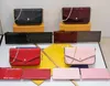 Wysokiej jakości ustawienie 3PCS Patent skórzane luksusowe torba torebka torebka mody multi pochette feli torebka crossbody ramię