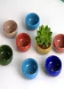 12pcs Mini Ceramics Pots Taille 6633 cm Pratiques Round Gardenpot Planteurs respirants pour les plantes succulentes de bureau à la maison