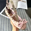 Flat Shoe Stud Ballerinas Shoes sene Girl Tino Ballet Women's Women's 2024 Универсальный одиночный поперечный галстук