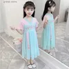 Девушки платья девочки повседневные платья 2024 Новая мода детская одежда в китайском стиле одежда для девочек на наряды цветы