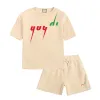 Baby Designer Kids Tracksuit Meninos Clothing Letters Imprima 2pcs camiseta shorts ternos