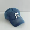 Ballkappen gewaschen Denim Baseball Sport verstellbarer lässiges Visor Cap Bow Stickerei Frühlings Sommer Outdoor Sonnenhut Frauen Mädchen