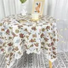 Nappe de dentelle de table en tissu en velours floral vintage Book pastoral J1034