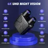 大人向けの4Kナイトビジョン双眼鏡で夜間の冒険を強化します -  3つのHDスクリーンと32GB TFカードを含む見事な写真やビデオをキャプチャします