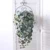 Декоративные цветы искусственная виноградная лоза для садовых украшений на открытом воздухе 75 см шелковой эвкалипт ветвь струна домашняя стена висеть