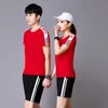 Coton Pure Sports Suit Mens Summer Couple de femmes Shorts à manches courtes Mesh Red Casual Casual Two-Piece Running