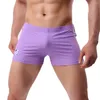 Unterhose Feste Farbe Herren Unterwäsche sexy Sportarten Freizeit flache Shorts Mode Ropa Interieur Hombre