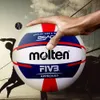 Geschmolzener V5B5000 Volleyball Standard Größe 5 Soft Pu Beach Ball für Erwachsenen im Freien im Freien im Freien 240407