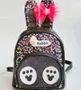 Hot Rabbit Ear Shoulder Bags Cartoon Bowknot Children Students Ryggsäck Glitter Trendiga Ultralight -elever skolväska