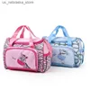 DIAPER Väskor Motohood Baby Diaper Bag Lämplig för pojkar och flickor Söt djurhandväska Q240418