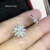 INS Top Sell Drop Ship Stud örhängen lyxiga smycken 925 Sterling Silver 5A Cubic Zircon Cz Diamond Gemstones Marquise Party Kvinnor Snöblommorörhängen gåva