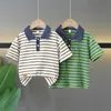 2-12Y Summer Lato Show Child Boys Polo Shirt Modna Bawełna Childern Lapel Clothing School T-Shirt T-Shirt TEE TEE 240418