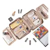 Foldable Travel Organizer Hanging Toiletry Makeup Bag Women Cosmetic Make Up Storage Waterproof Beauty Pouch Men Bathroom Case 240412