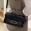 lederen handtas onderarm tas cooachs licht luxe vierkante tas hoog uiterlijk contrast kleurontwerp schouder crossbody tas tij