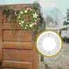 Decoratieve bloemen slinger frame krans ringen draad ronde achtergrondstandaard frames vormen macrame creatie kerstdecor