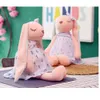 Desenhos longos de desenho animado de pelúcia de pelúcia macia e macia brinquedos de boneca de coelho de coelho para crianças bebês bebês dormindo companheiro