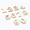 Decorative Figurines 10pcs Rustic Wooden Digital Number DIY Handcraft Table Scatter Home Decoration