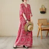 Abiti per feste Stampa di moda Donne Bohemian Beach Dress 2024 estate di grandi dimensioni Boho Long Ladies Oversize Abbigliamento 8xl 9xl 5565