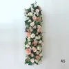 Dekorativa blommor kransar Artificial Arch Flower Row Diy Wedding Centerpiece Road Guide Decoration Party Romantic Decorative Backdr DHQMO