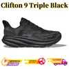 2024 One Clifton 9 8 One Bondi 8 Buty do biegania kobiety mężczyźni Czarna miedziana Cliftons 8 Szybowanie jogła piasek Bondy 8 Cyklamen Chalk Fiolet Sneaker Sports Women Mens Treners