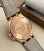 Designer Watch Luxury Automatic Mechanical Watches Box Certificat Airbnb Series 18K Rose Gold Mens 26331or Blue Face Movement Mouvement de bracelet