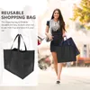 Storage Bags 3 Pcs Non-woven Shopping Bag Reusable Grocery Tote Fabrics Gift Foldable Large Totes