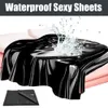 Waterproof Adult sexy Bed Sheets For Game Lubricants Cover Couple Flirt Wetlook Bondage Wet Play Tool