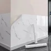 Modern vattentät marmor tapet självhäftande folie mögelbeständiga klistermärken för kök höga temperaturbeständig väggdekor 240415