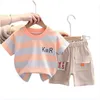 Designer classique B Coton Cotton Suit Fashion Boys and Girls Shorts à manches courtes à manches courtes Summer en deux pièces pour enfants F14