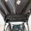 Baby Stroller Cover Cartoon Gedrukte waterdichte Sun Shield Ruit 240412
