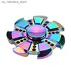 Новинка игры Rainbow Fidget Metal Spinner Color Spinner Gyroscope Hand Spinner сплав Сплав Спиннер Fidget Toy Listry Q240418