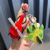 Cartoon Creative Small Aircraft Alloy Toy Keychain Car Pendant Stationery Shop dockmaskin Små smycken Små hänge