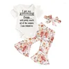 Roupas Conjuntos de roupas meninas meninas verão 3pcs Manga curta Roda Tops Floral calça floral Bandada de cabeça