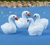 30pcs versenden ganz Cartoon Mini Swan Garden Miniatures Harzhand -Figur für Hochzeitsdekoration oder Heimtisch Gard3910911