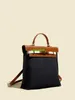 Bolsas de mochila de couro confiáveis de luxo ky bolsa toque miss canvas backpack feminino de design exclusivo de bolsa de bolsa de ombro de moda com o logotipo hbtkp4