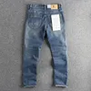 Mäns jeans Q159# 2024 Spring och Autumn American Retro Twill Denim Simple 75% bomull tvättade gamla raka ungdomar avslappnade byxor