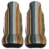 Car Seat Covers Serape Stripe Rust And Blue Universal Cover Auto Interior Women Fabric Styling