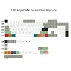 Accesorios GMK Foundation KeyCaps PBT 5side Dye Sublimation KeyCap Perfil de cereza Multicolor para el teclado MX Switch GK61 GMK67 75 87 96 98