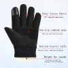 Felpe uomini e donne guanti di cotone inverno caldi touch screen flessibili cavalcando alpinismo sportivo esterno antivento