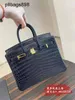 Designer feito à mão 7a bolsa de bolsa de bolsa genuína névoa de couro de crocodilo feminina couro feminino grande capacidadekui4