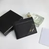 Designer cardholder wallet card holder purse luxury brand casual business fashion wallets coin purses bag women men genuine leather black