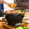 Grills BBQ Grills Grill Barbecue Fornuis Charcoal Camping Iron BBQ Japanese vuur Pan Stijl Koreaanse Cast Hibachi Mini Campfire Tablet